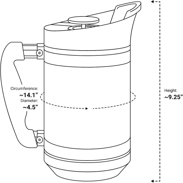 BruTrek 32 oz Double Wall Insulated Stainless Steel